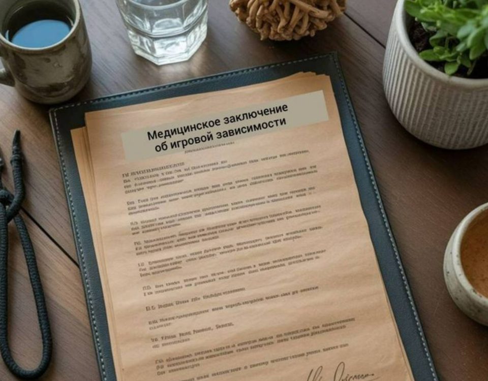 Медицинское заключение об игровой зависимости зачем нужно